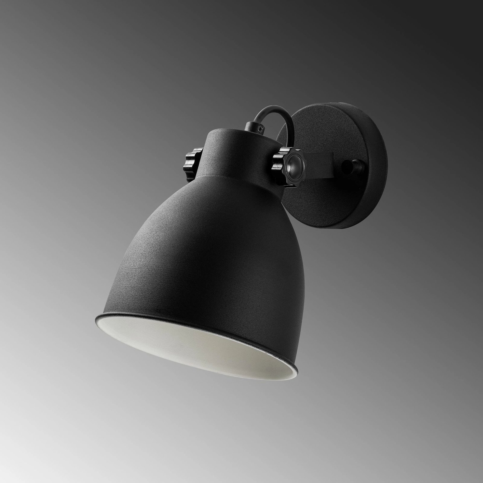 Llambë muri Opviq, Spotkafası, e zezë, 16x26x17cm