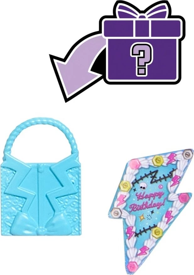 Kukull Monster High Mattel Frankie Stein Spooktacular Birthday me aksesorë