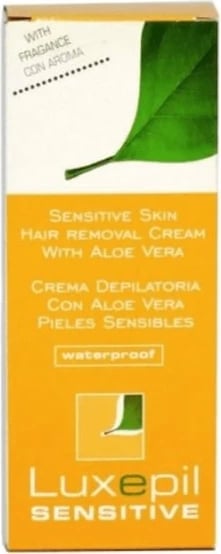 Krem depilimi për lëkurë të ndjeshme Luxepil Sensitive Classic me spatulë, 150ml