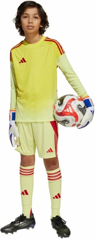 Fanellë portieri për fëmijë adidas, e verdhë dhe e kuqe