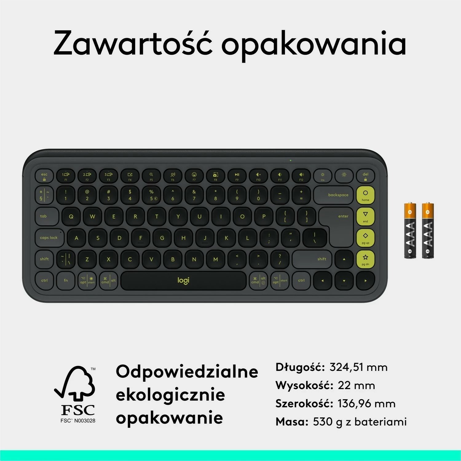 Tastierë Logitech POP ICON Keys, wireless, grafit