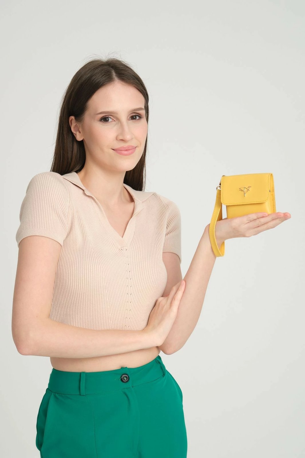 Portofol për gra Zoozie Bags, Mini Best, ngjyrë e verdhë