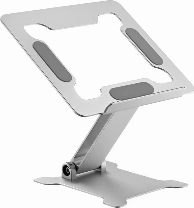 Mbajtës i palosshëm për laptop Gembird NBS-D1-03, alumini, 15.6", argjendtë