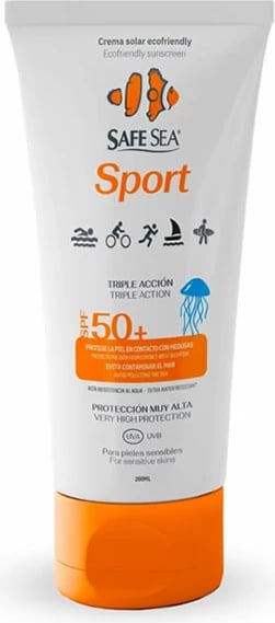 Krem dielli sportiv uniseks SAFE SEA Sport SPF 50+, 200ml