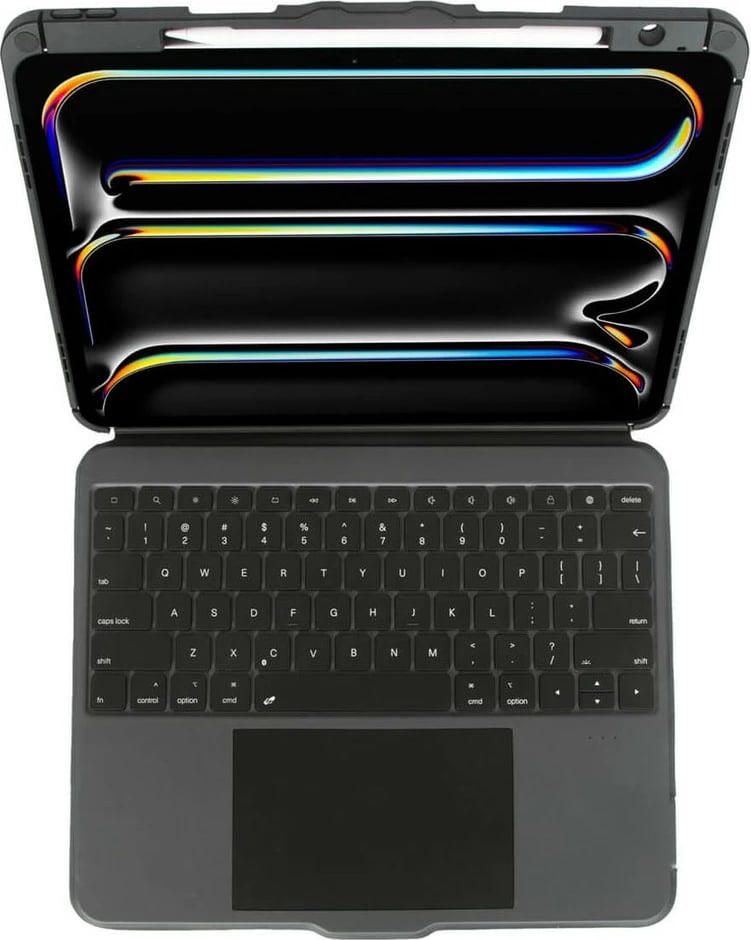 Mbështjellës me tastierë Bluetooth Targus VersaVu për iPad Pro 13-inch (M4), spanjisht, i zi