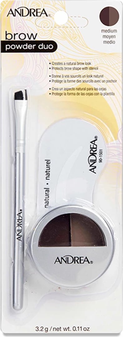 Pluhur për vetulla Eurostil Andrea Powder Duo marron medio 1 copë Pluhur për vetulla Eurostil Andrea Powder Duo marron medio 1 copë