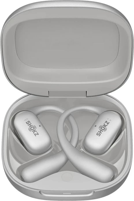 Kufje wireless SHOKZ OpenFit 2+, ear-hook, Bluetooth, Gri
