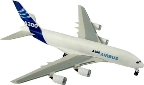 Model plastik aeroplani Revell Airbus A380, 1:288, 47 pjesë, bardhë/blu Model plastik aeroplani Revell Airbus A380, 1:288, 47 pjesë, bardhë/blu