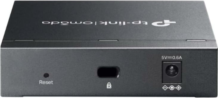 Switch, TP-Link ES205G Omada, 5 porta Gigabit, desktop, metal, e zezë