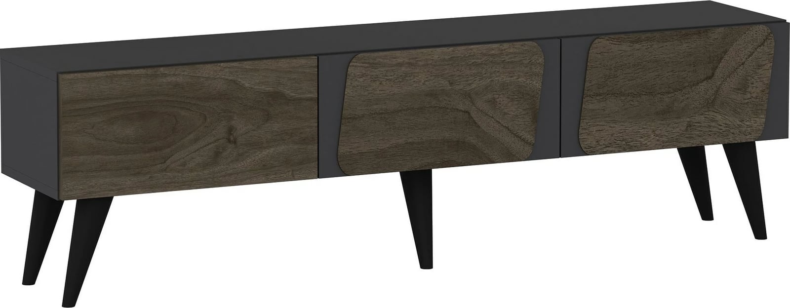 Komodë TV Skye Decor, Veas, anthracite, walnut