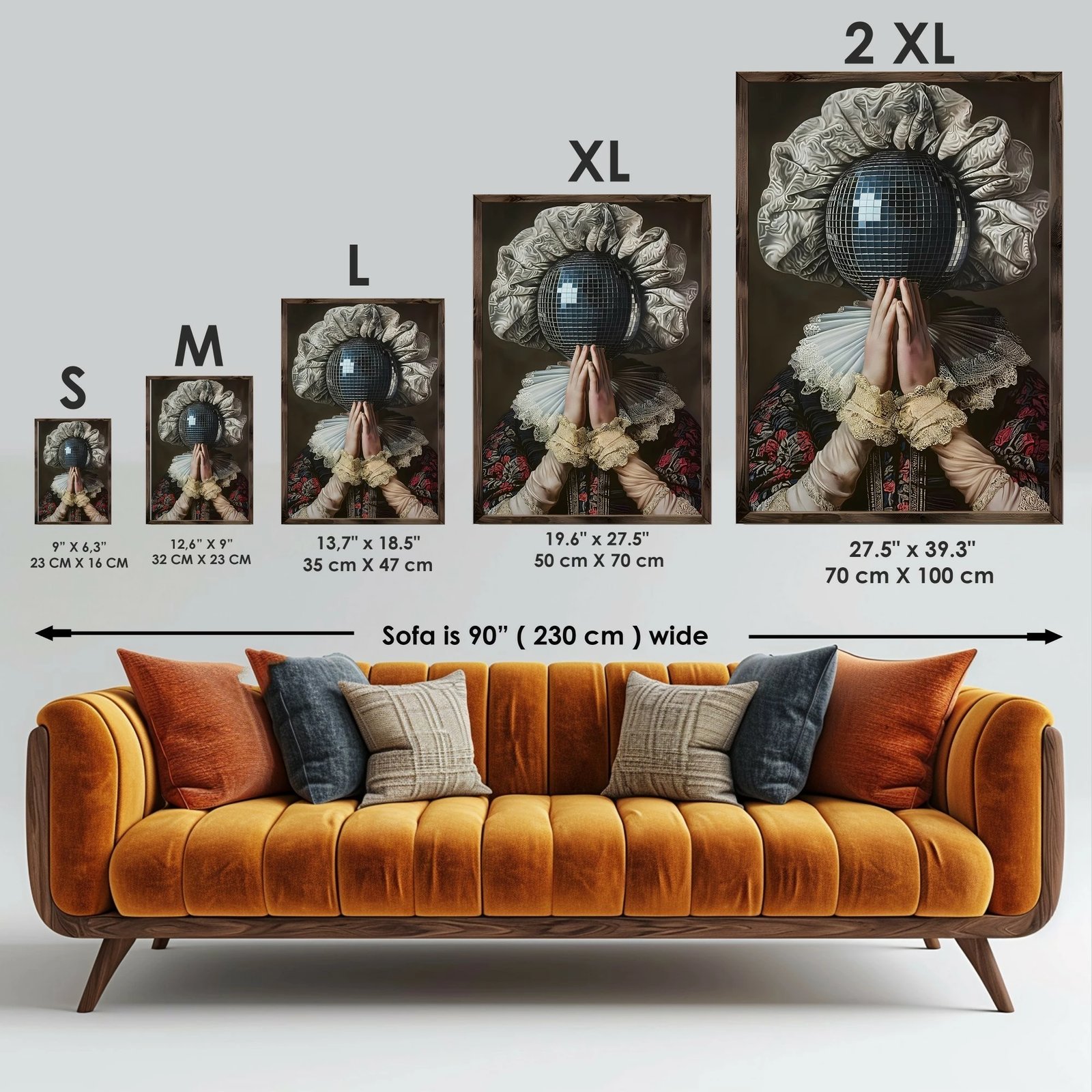 Pikturë dekorative me kornizë MDF, shumëngjyrëshe, GE130-L