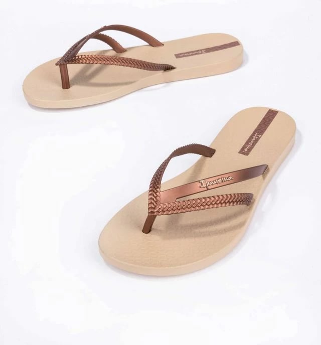 Flip-flopa për femra Ipanema, bezhë