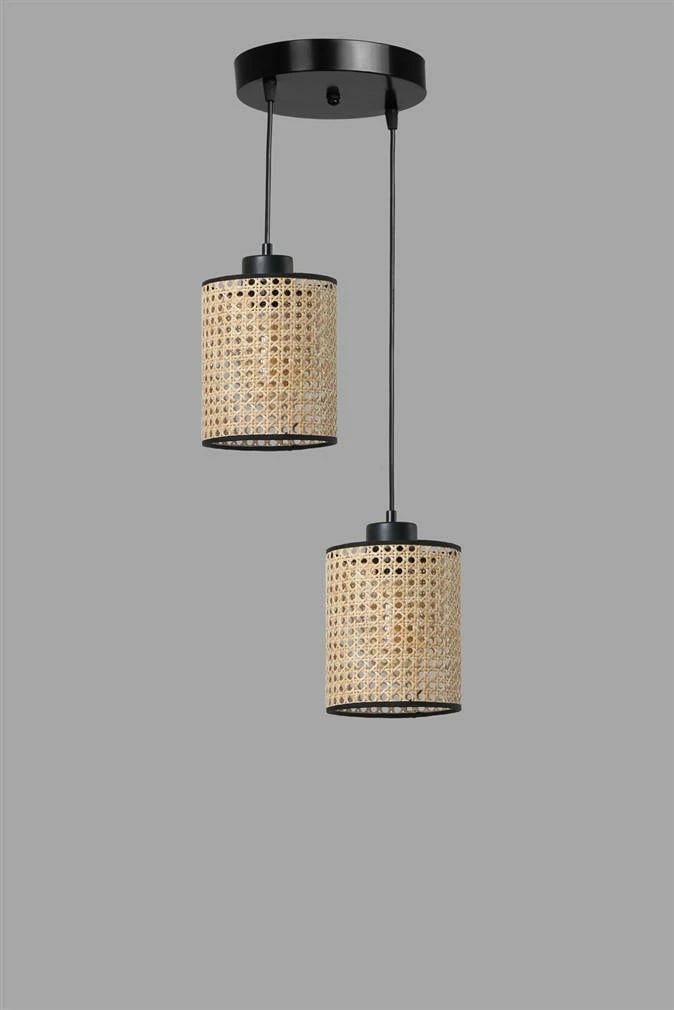 Llambë tavani Opviq, April 2 copë, ratan, tepsi