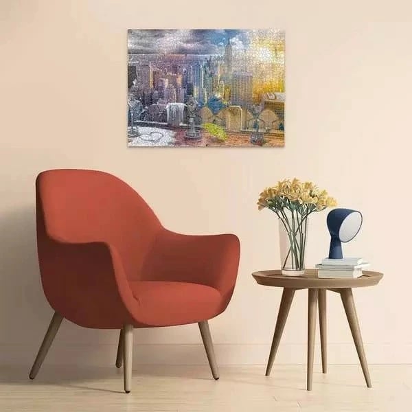 Puzzle 1500 pjesë Ravensburger Polska New York Summer & Winter, 80x60cm