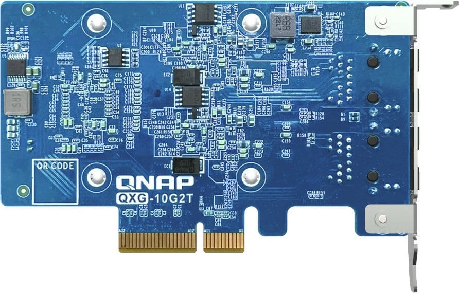 Kartë rrjeti QNAP QXG-10G2T, PCIe, 2x RJ-45, 10Gbps, Blu Kartë rrjeti QNAP QXG-10G2T, PCIe, 2x RJ-45, 10Gbps, Blu