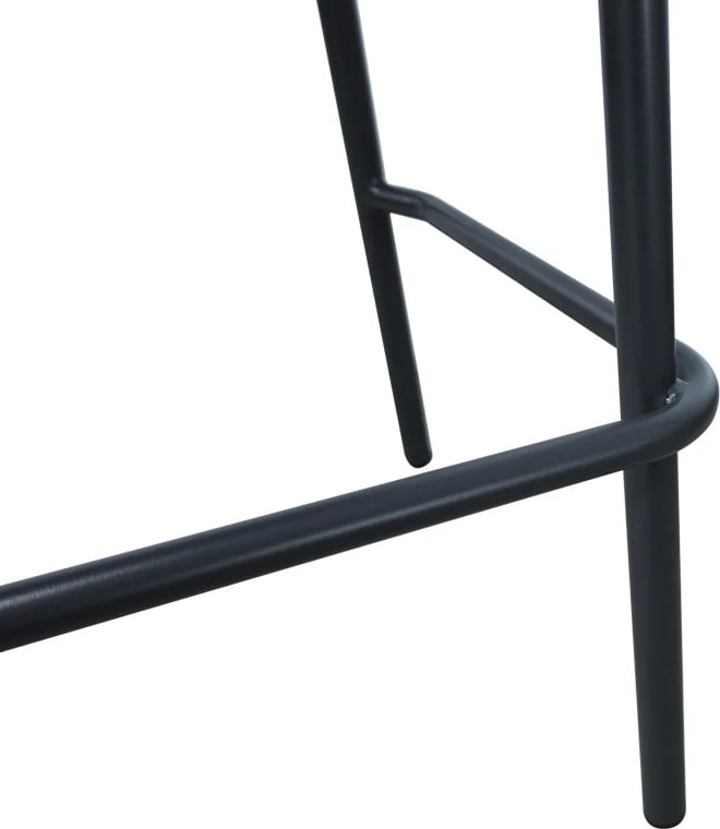 Karrige për bar Zuki alumini, e grisë, me jastëk, 55x54x109cm