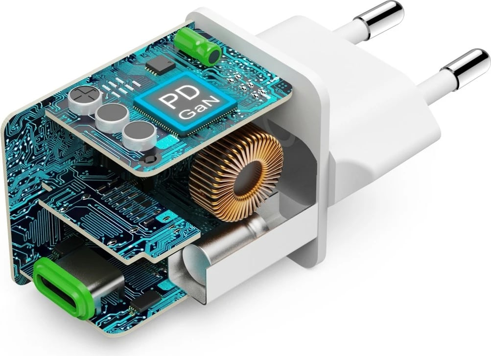 Karikues muri Hama Supermini 45W GaN, USB-C, Bardhë