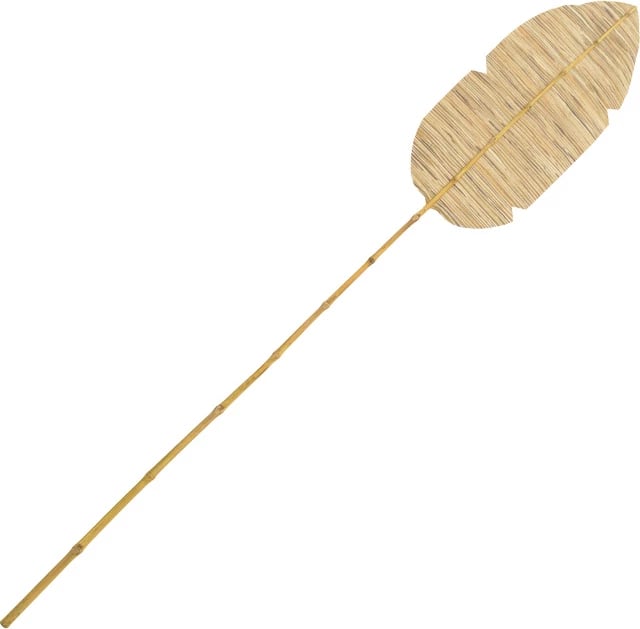 Gjethe dekorative Bantou, gjethe banane, ngjyrë natyrale, 200cm