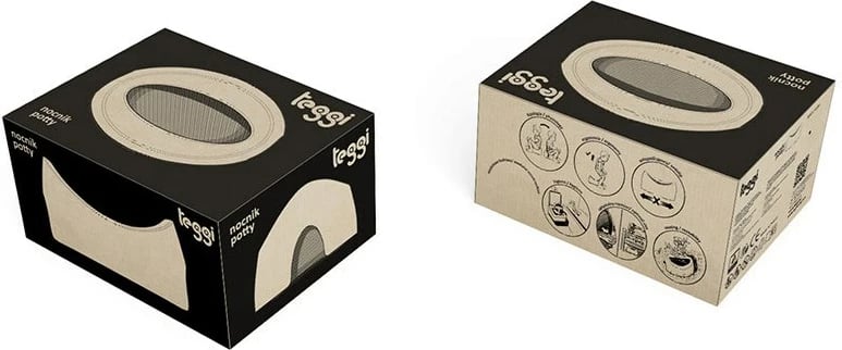 Ollkë fëmijësh TEGA Teggi ergonomike dypalëshe me pjesë të brendshme të heqshme, bazë antirrëshqitje, 18–36 muaj, turkeze