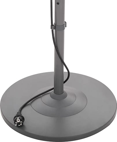 ngrohës terase në këmbë, Adler Camry CR 7737, 1000/2000W, elemente kuarci, IP24, zonë 14 m², lartësi 157–202 cm, gri
