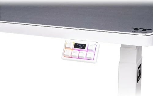 Tavolinë gaming Thermaltake G700 RGB, rregullim lartësie, LED, e bardhë/zezë