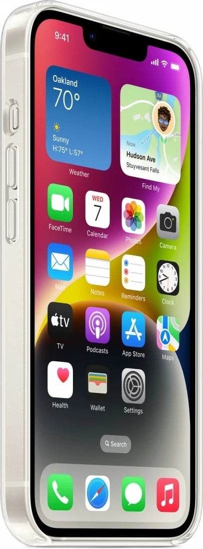 Mbështjellës Apple MagSafe për iPhone 14, Transparent