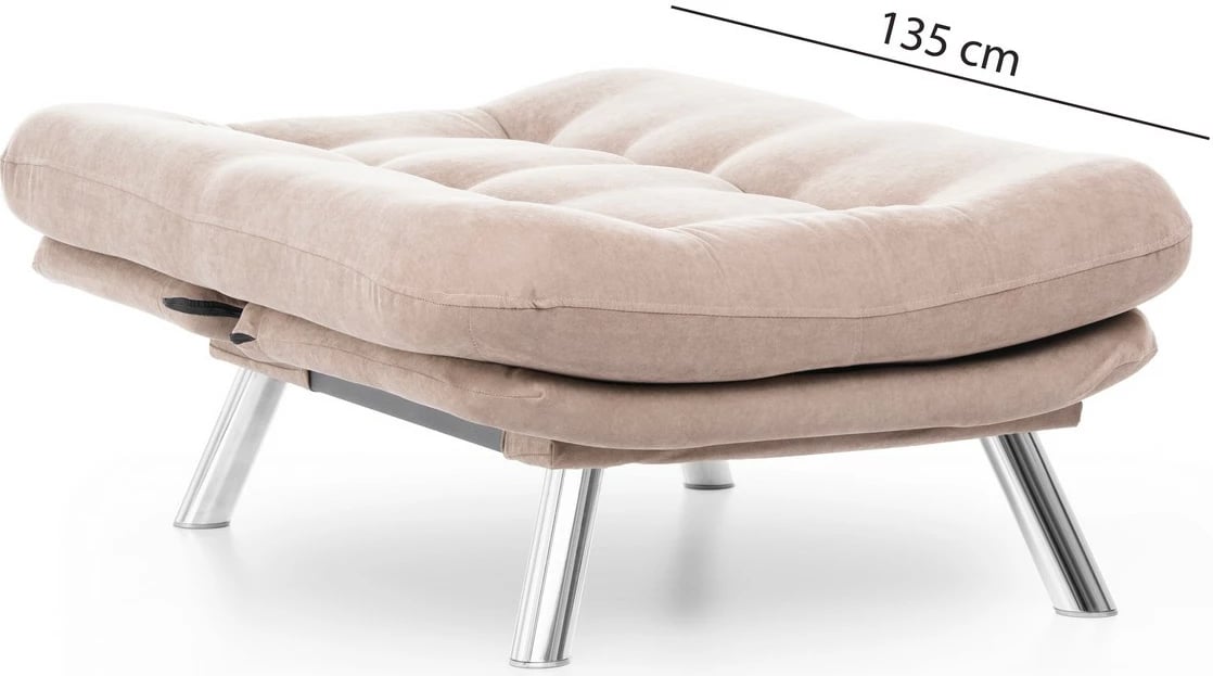 Karrige një vendëshe Atelier del Sofa, Misa Solo, ngjyrë mink