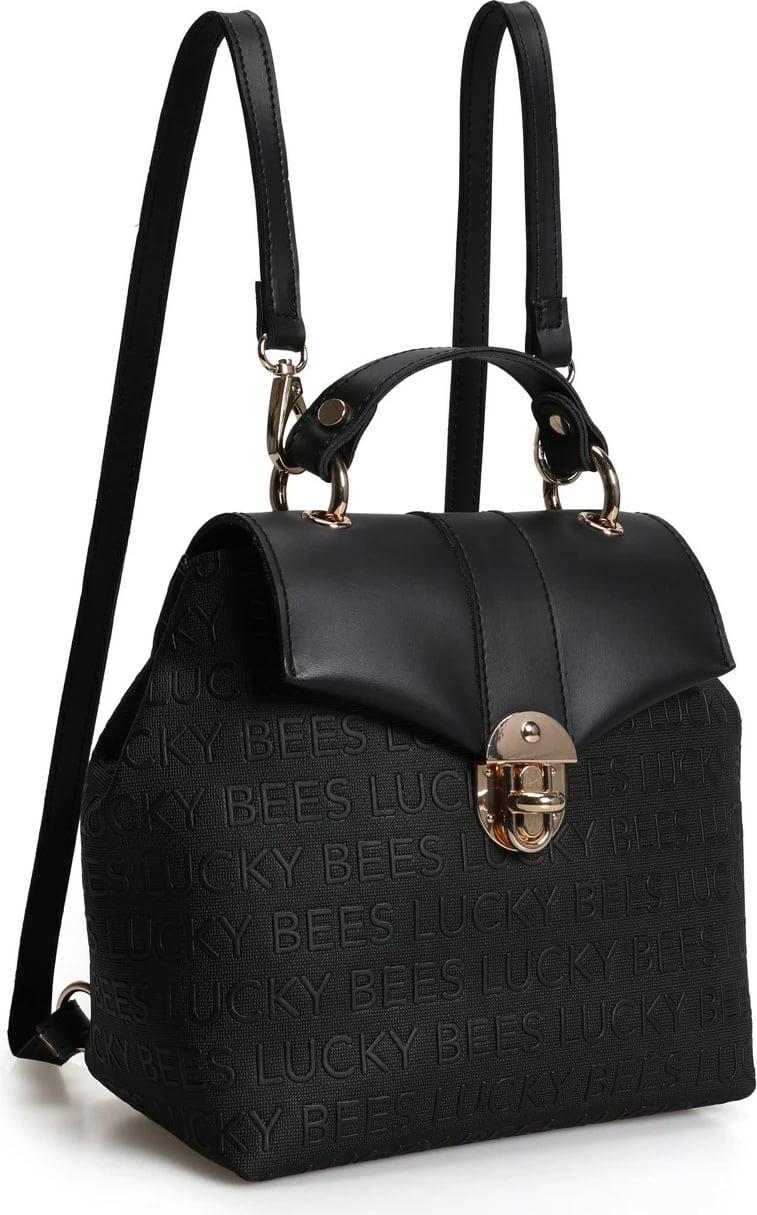 Çantë shpine Lucky Bees, e zezë, 1214