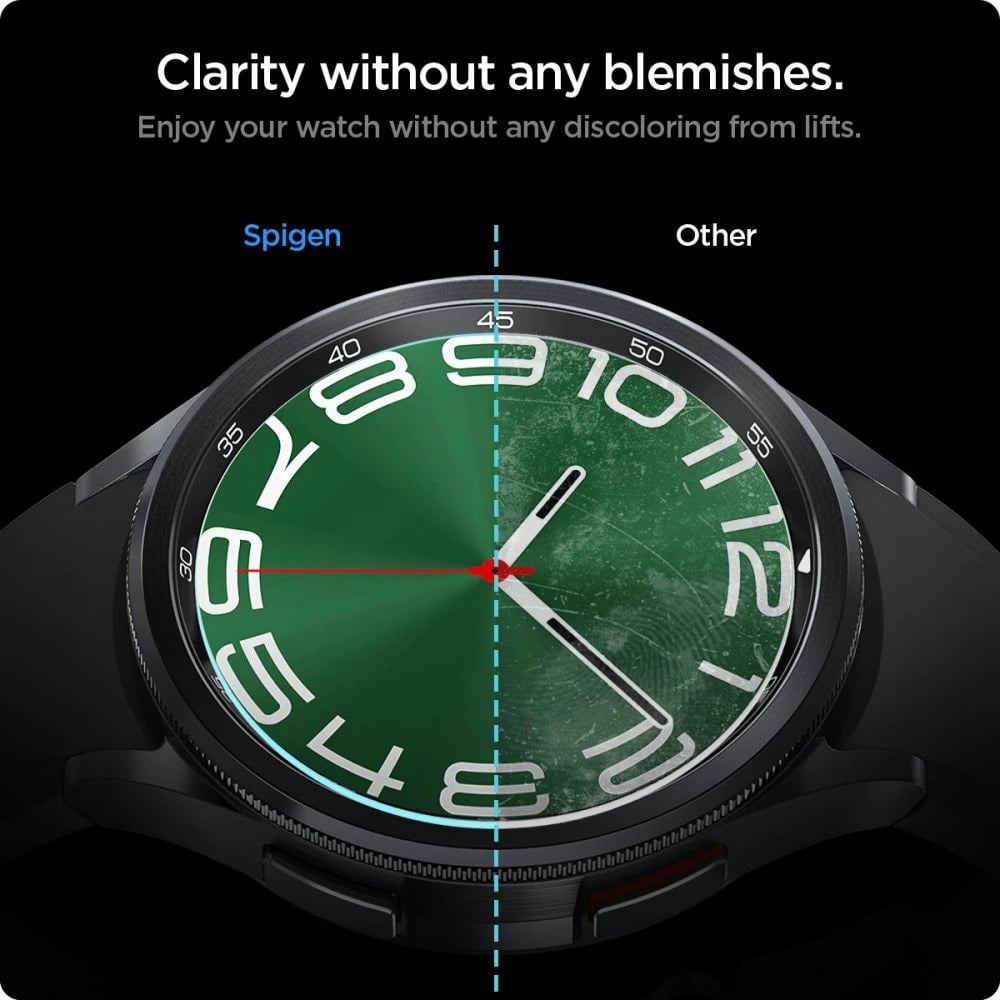 Xham i temperuar Spigen Glas.tR EZ Fit për Samsung Galaxy Watch 6 Classic 47mm, 2 copë