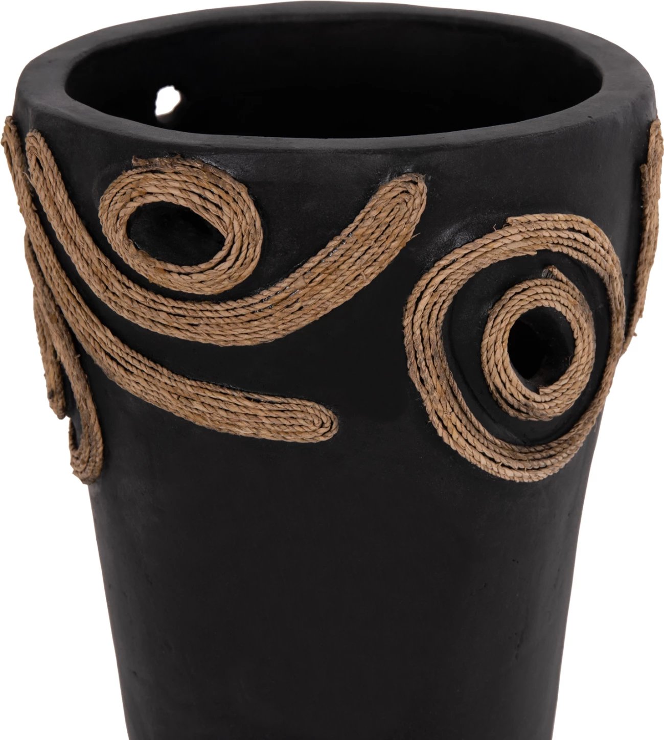 Vazo dekorative tavoline DEAN, terrakotë e zezë, FH4677.01S, 19x25cm Vazo dekorative tavoline DEAN, terrakotë e zezë, FH4677.01S, 19x25cm