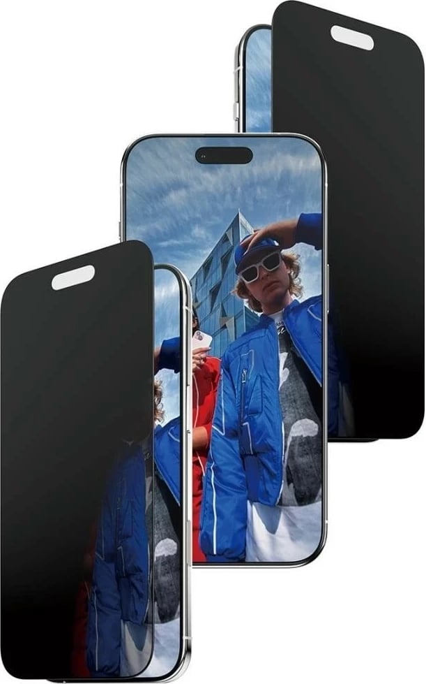 Mbështjellës PanzerGlass Ultra-Wide Fit Fastfit për iPhone 17 Air, privacy glass, e zezë