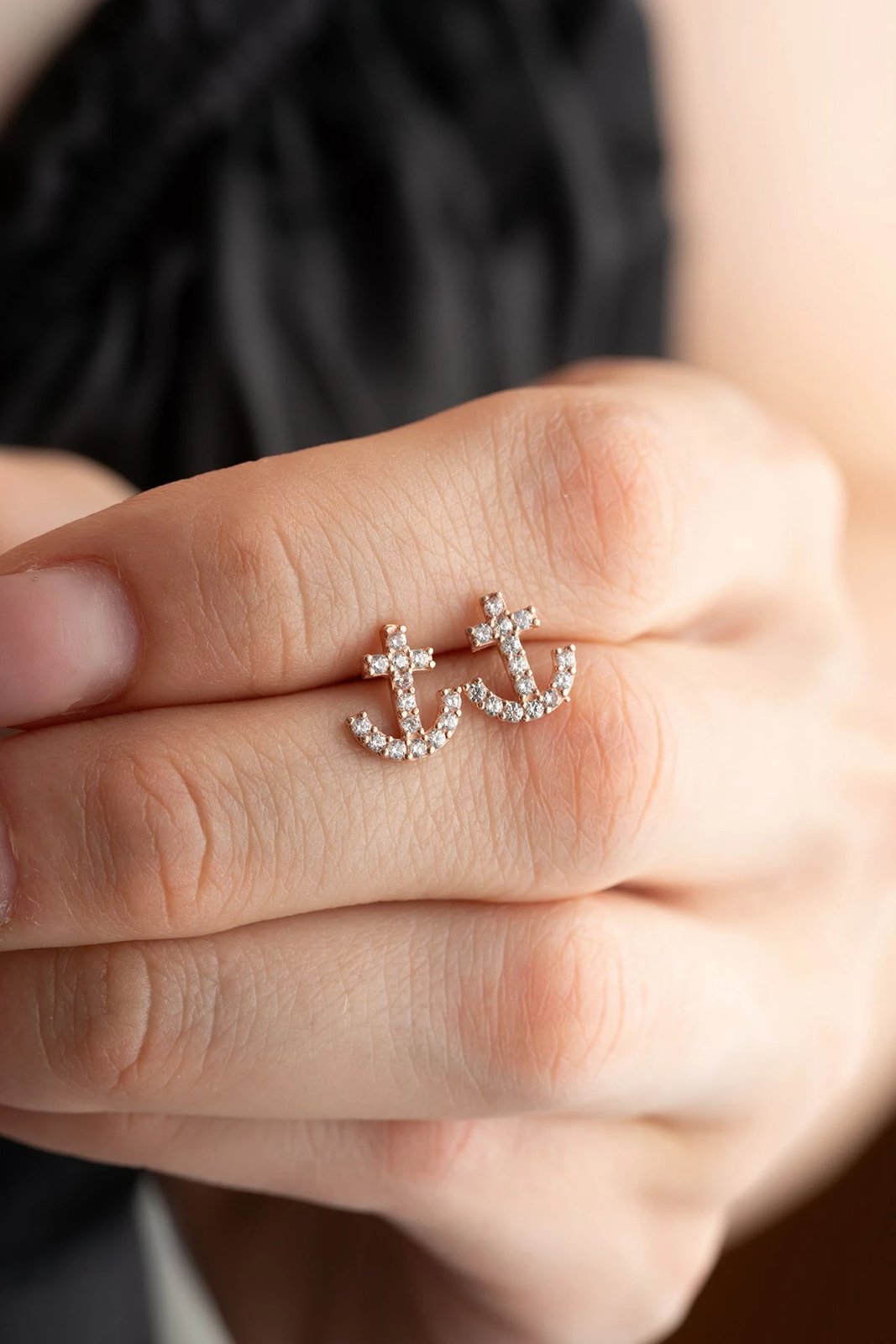 Vathë argjendi Jumeon, rozë gold & të bardhë, NRZ998323