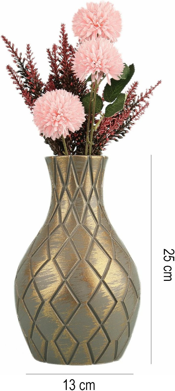 Vazo dekorative, ngjyrë antike, Evila Originals, YL729 Vazo dekorative, ngjyrë antike, Evila Originals, YL729