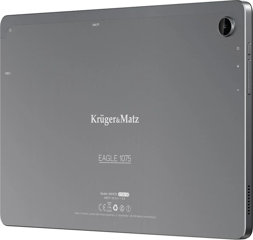 Tablet Krüger&Matz KM1075, 128 GB, 10.4", 6 GB RAM, 4G LTE, Grafit