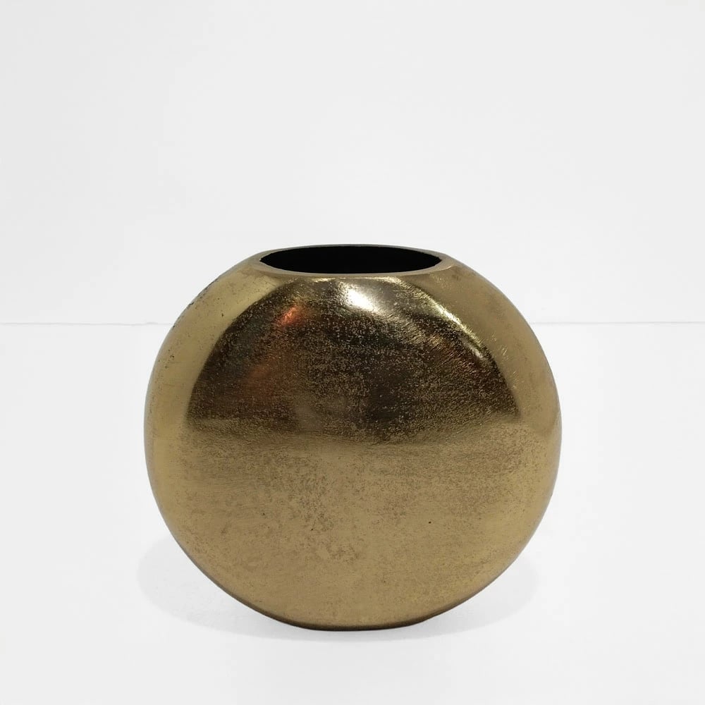 Vazo Ballon, alumin, ngjyrë ari, 28x27x8 cm Vazo Ballon, alumin, ngjyrë ari, 28x27x8 cm