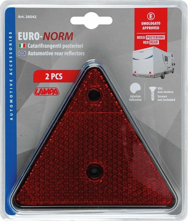 Trekendesh Reflektues 150x130mm - Kuqe