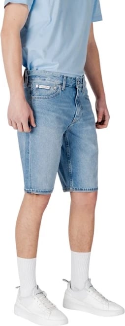 Bermuda Calvin Klein Jeans për meshkuj, e kaltër e çelët