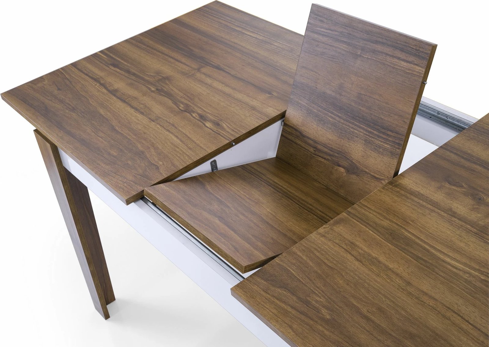 Tavolinë ngrënie me zgjatje, ngjyrë arre dhe e bardhë, Skye Decor Cunda - 2981