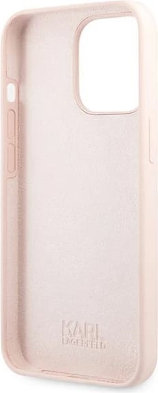 Mbështjellës Karl Lagerfeld Silicone Karl's Head për iPhone 13 Pro Max, Rozë