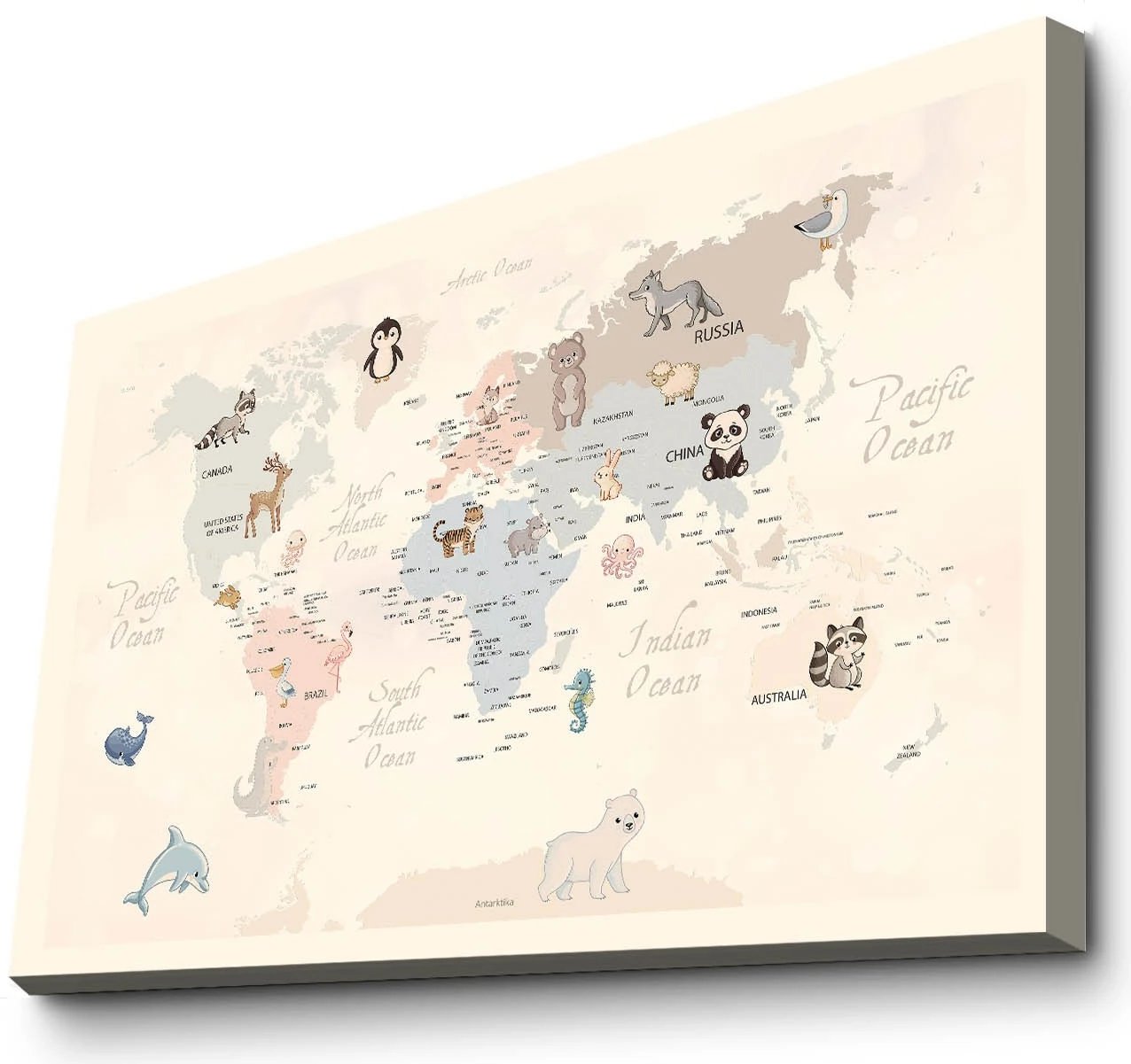 Pikturë dekorative në kanavacë, shumëngjyrëshe, Wallity 4570COC-007, 45x70cm