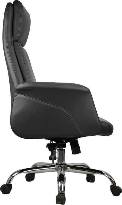 Karrige menaxheri për zyre Derjio, ngjyrë e zezë, 68x66x115cm