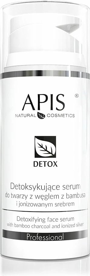 Serum për fytyrë për femra APIS Detox Purifying me karbon bambuje dhe argjend të jonizuar, 100ml Serum për fytyrë për femra APIS Detox Purifying me karbon bambuje dhe argjend të jonizuar, 100ml