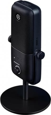 Mikrofon ELGATO Wave:3, USB-C, me bazë tavoline, i zi