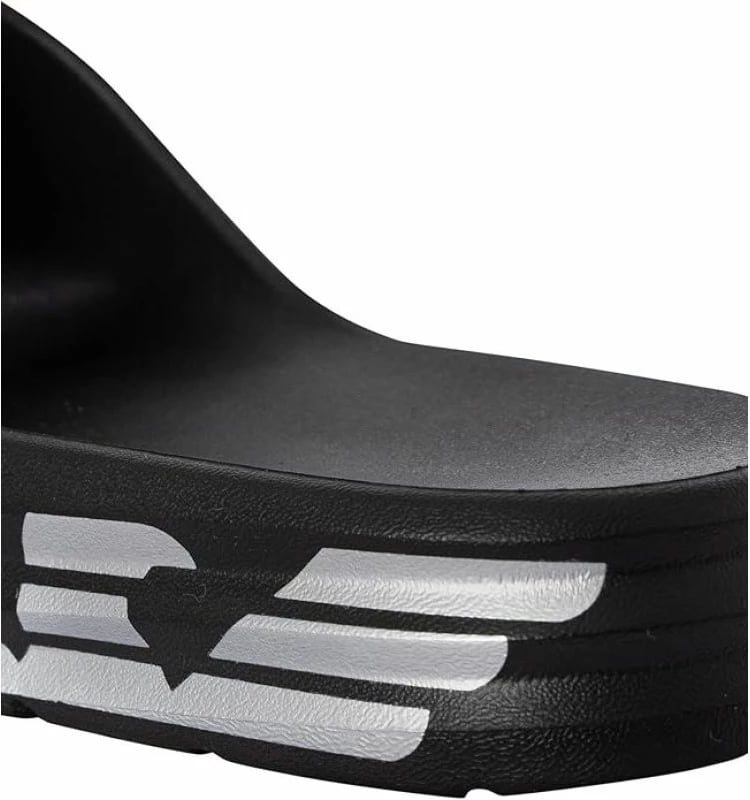 Flip-flop për meshkuj Emporio Armani, të zeza