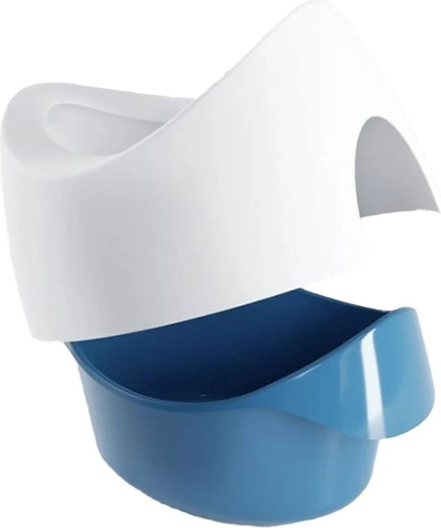 Nate trajnimi për tualet, TEGA Teggi, ergonomike dyanëshe me enë të brendshme të heqshme, bazë antirrëshqitëse, 18–36 muaj, blu