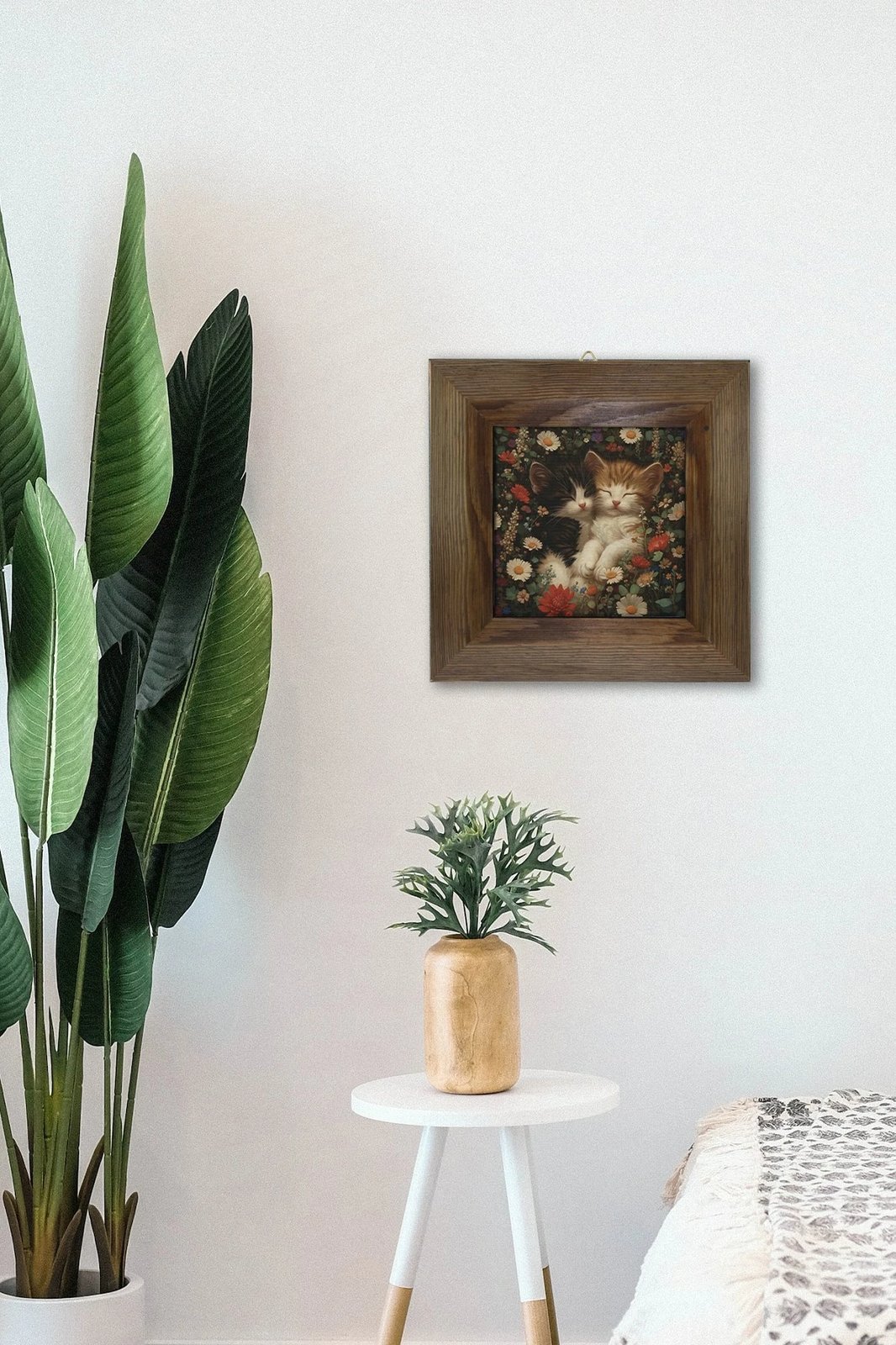 Pikturë dekorative me kornizë, Wallity, Artvessakaro47, shumëngjyrëshe, 15.5x15.5cm