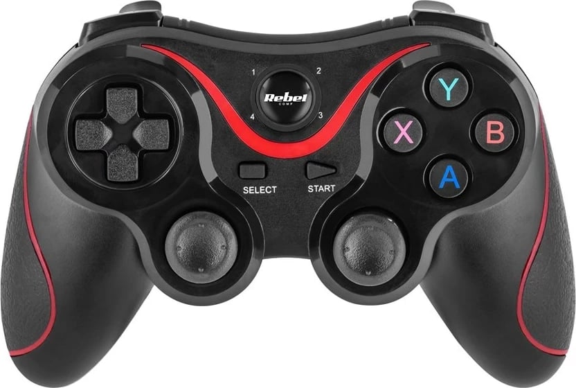 Gamepad Rebel KOM1180 wireless/USB për Android, PC, PS3, iOS, i zi
