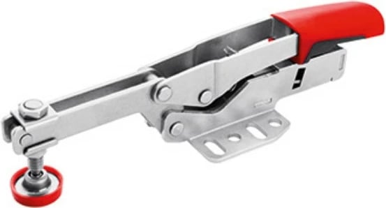 Kapëse mekanike Bessey STC-HH70, 6 cm, çelik inox, dorezë e kuqe