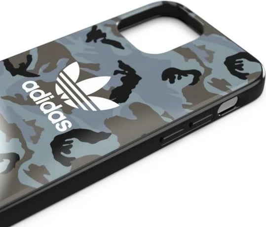 Mbështjellës Adidas OR SnapCase Camo për iPhone 12/12 Pro, blu/zi