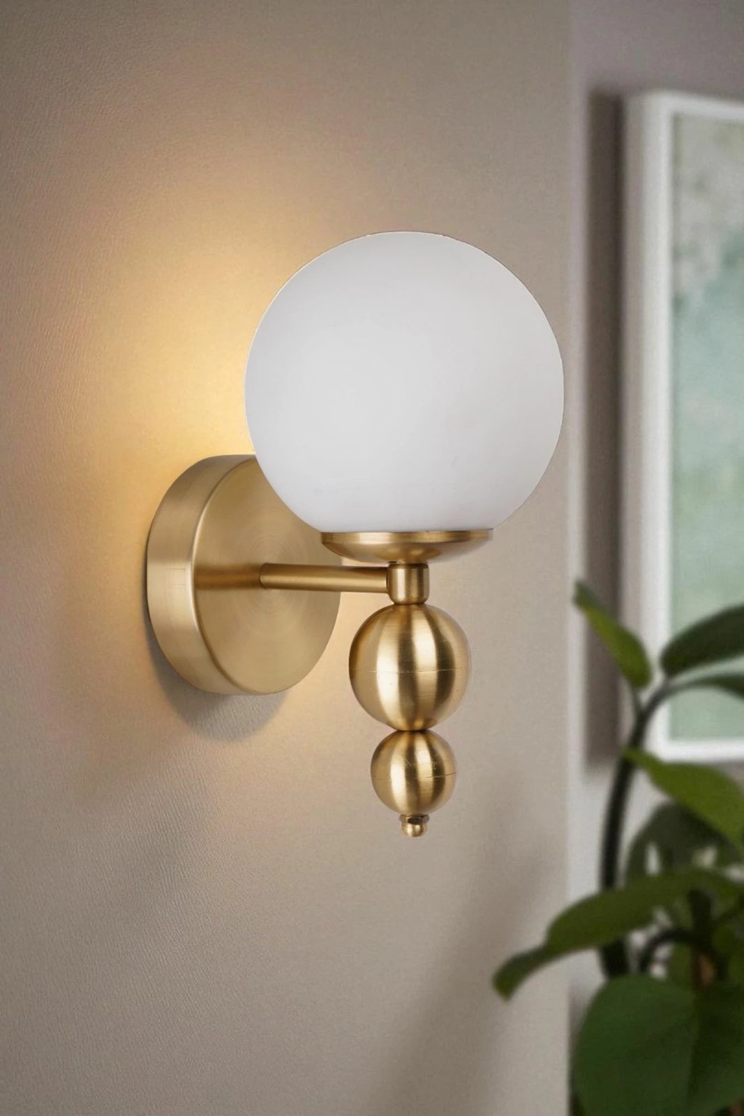 Llambë muri Opviq, 9050-1A, e bardhë dhe e artë